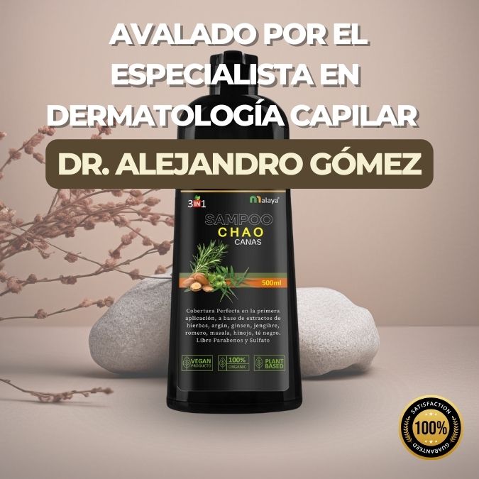 Shampoo ChaoCanas TM 3 en 1 - Despídete de las canas SIN tintes químicos