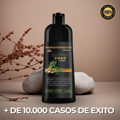 Shampoo ChaoCanas TM 3 en 1 - Despídete de las canas SIN tintes químicos