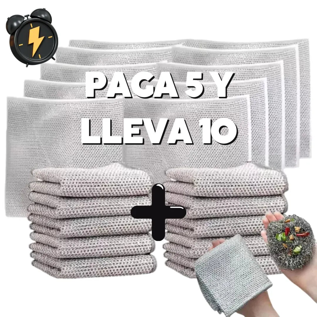 Paño metálico multiuso- Paga 5 lleva 10