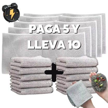 Paño metálico multiuso- Paga 5 lleva 10